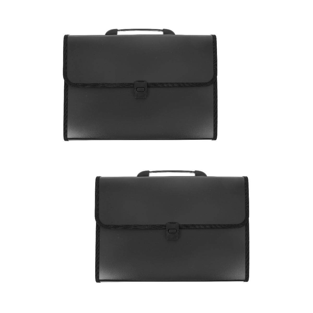 unbranded 2pcs Expanding File Folder File Storage Bag Accordion File Folder Handheld File Organizer File Container