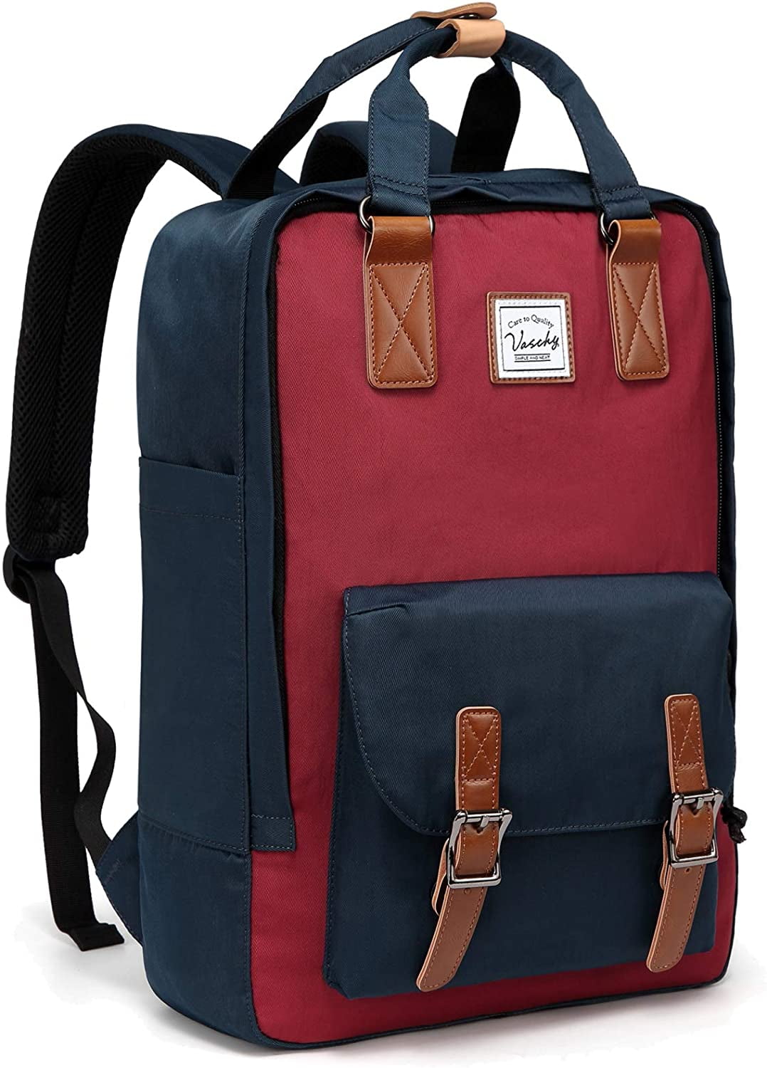 School Backpack, VASCHY Unisex Vintage Water Resistant 15inch Laptop