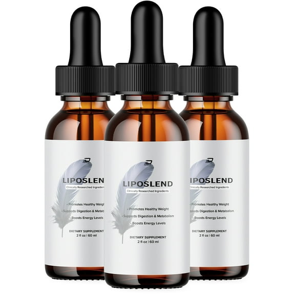 Liposlend Drops – Liposlend Drops Extra Strength All Natural Healthy Organic Support, 3 Pack, 3 Month Supply