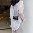 thumbnail image 3 of Womens Makeup Bag Portable Button Closure Shoulder Pouch Coin Pouch with Mirror, 3 of 9