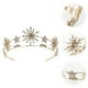 thumbnail image 3 of FELTECHELECTR Corona de niña brillante, vestido de novia, tiara, tocado, corona de modelado de estrella de boda, accesorio, 3 of 3
