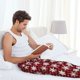 thumbnail image 5 of Balery Snowflake red plaid Pantalones de pijama para hombre, pijama ultraligero, pantalón de descanso-Small, 5 of 6