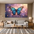 thumbnail image 5 of LUUFILx Blue Butterfly Banner Backdrop Wall Hanging Decor Party Events Photography Props Background Home Decor Birthday Decoration Art Display, 5 of 9