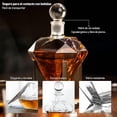thumbnail image 3 of Decantador de Diamante Bluelander de 750 ml con 4 Vasos de Cristal y Soporte, 3 of 6