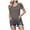 Dark Gray, variant on Women's Maternity Shirts Crew Neck Short Sleeve Top Casual Loose Tee Side Ruched Pregnancy Clothes