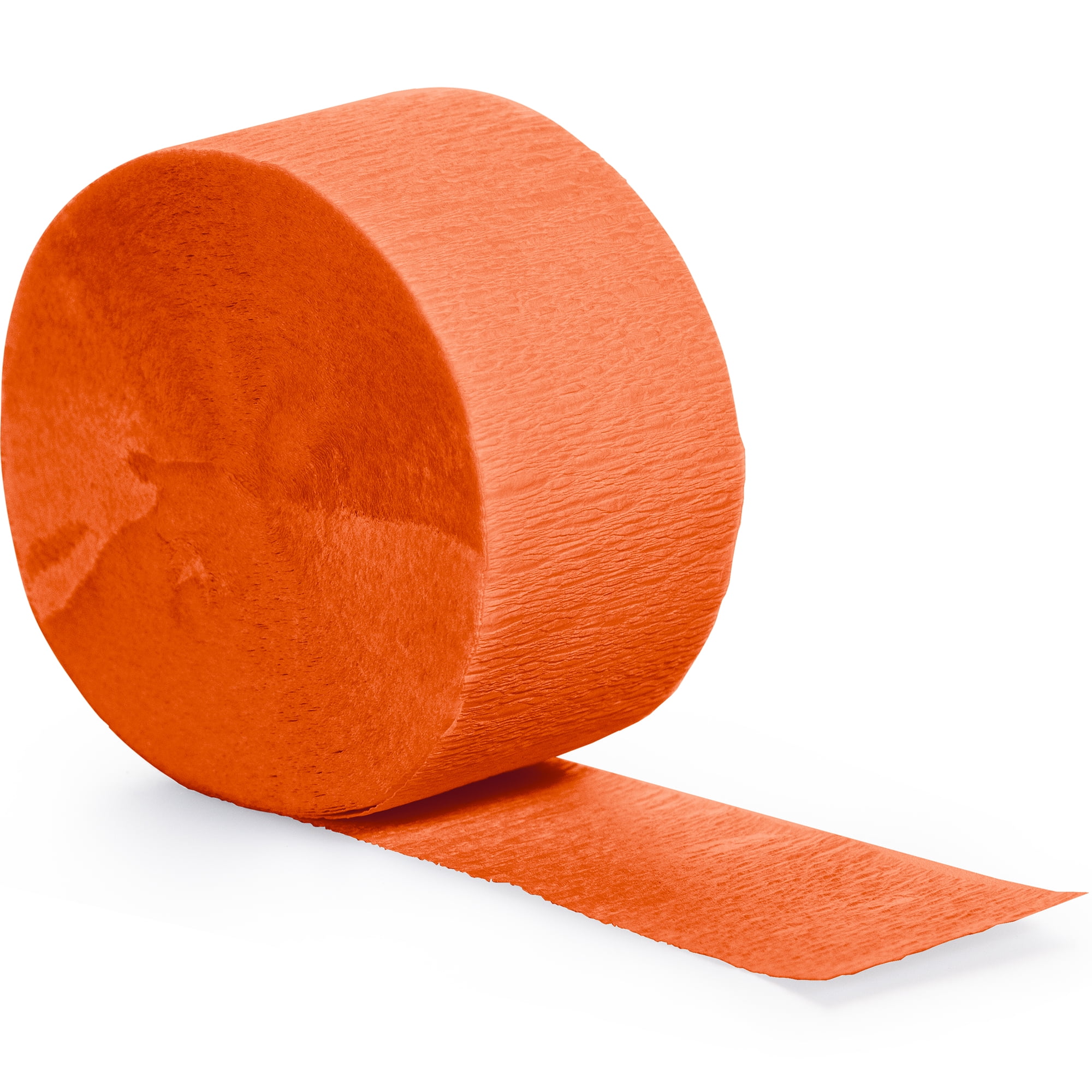 Way to Celebrate Party Crepe Paper Roll, 150ft, Orange, 1 Ct