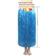 thumbnail image 3 of Falda de hierba para fiesta Kaifeng, 30-80 cm, para niños, adultos, vestido hawaiano, accesorios de disfraz, ropa de actuación elástica, 3 of 4