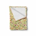 thumbnail image 2 of Spring Soft Flannel Fleece Throw Blanket, Different Flowers and Leaves in Doodle Style Creative Pattern Print, Cozy Plush for Indoor and Outdoor Use, 50" x 60", Multicolor, by Ambesonne, 2 of 6