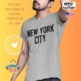 thumbnail image 2 of New York City Unisex T-Shirt Screenprinted Gray Lennon Tee M, 2 of 3