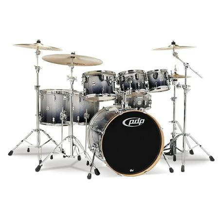 PDP by DW Concept Maple 7-Piece Shell Pack Silver to Black (Best Maple Drum Kits)