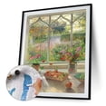 thumbnail image 3 of Cuadros Decorativos Kit de pintura por números DIY jardín mano aceite arte imagen artesanía hogar pared decoración Wdftyju embutido en tela, 3 of 9