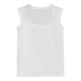 thumbnail image 5 of Fiaer Tank Tops for Women Scoop Neck Sleeveless Casual Solid Color Comfy Slim Fit Seamless Wide Strap Camisole Stretch Tops White XL, 5 of 5