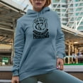 thumbnail image 2 of I Just Want to Go Fishing and Ignore All of My Adult Problems, Light Blue Hooded Sweatshirt or Hoodie, Small, 2 of 5