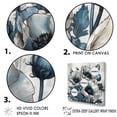 thumbnail image 3 of Designart "Poppy Flowers In Pale Blue And White III" Poppies Floater Framed Wall Art Prints, 3 of 5