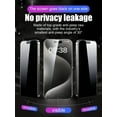 thumbnail image 2 of 3-Pack iPhone Privacy Tempered Glass Screen Protector，Anti-Spy Tech - Blocks side views for privacy，9H Hardness - Anti-scratch & shatterproof，Ultra HD Clear - Maintains original display quality，Full C, 2 of 6