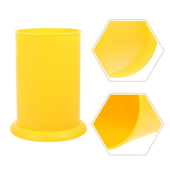 CIMAXIC 1Pack Yellow Plastic Table Spoon Holder for Organizing and Storing Kitchen Cutlery
