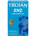 thumbnail image 2 of 4 Pack - TROJAN Enz Lubricated Latex Condoms 12 Each, 2 of 7