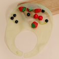 thumbnail image 4 of Dining Bib Newborn Silicone Bib Baby Rice Pocket Waterproof Adjustable Length Safe Foldable Bib Baby Eating Bib, 4 of 9