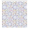 thumbnail image 3 of Ambesonne Floral Shower Curtain, Colorful Dots with Flowers, 69"Wx75"L, Lilac Multicolor, 3 of 3