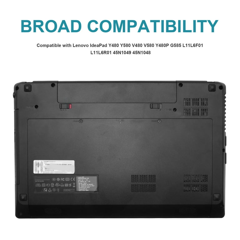 Lenovo IdeaPad 10.8V 4400mAh Laptop Battery for Y480 Y580