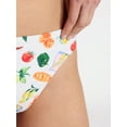 thumbnail image 4 of No Boundaries Kitschy Printed High Leg Bikini Bottoms, Women’s, 4 of 5
