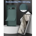 thumbnail image 5 of Thin Google Pixel 7a Case, TPU Cover with Camera Protection Soft Interior Slim Flexible Phone Case for Pixel 7a - Green, 5 of 13