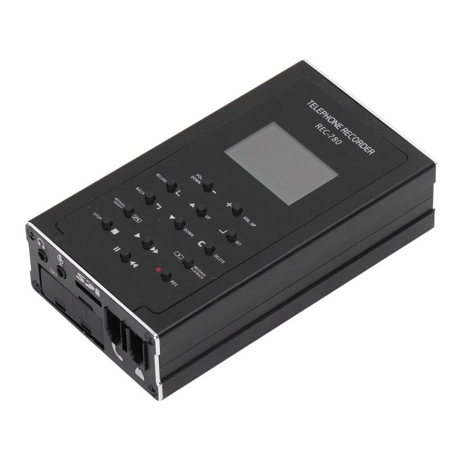 Telephone Recording Device, Compatibility Landline Phone Call Recorder Automatic Manual Time Date Display For Office US Plug,EU Plug