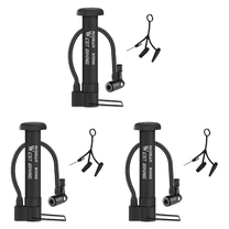 3 Pcs WEST BIKING Bike Floor Pump with Gauge,Floor Bicycle Pump with Both Presta and Schrader Bicycle Pumps Valves High Pressure Multi-Purpose Portable Air Pump for Road Bike MTB Sports Balls