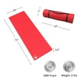 thumbnail image 2 of Foam Sleep Pad - 0.50in Thick Non-Slip, Lightweight, Waterproof Camping Mat with Carry Handle for Cots, Hiking or Sleepovers by Wakeman Outdoors (Red), 2 of 8