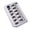 Silver, variant on Professional 6 String Electric Guitar Bridge Upgrade Set with 10.5mm Spacing and Tuning Stability 3 Color to Choose