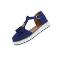 thumbnail image 2 of Zapatos de plataforma en forma de T hueca Baotou con borlas de verano, sandalias con hebilla de gamuza Wmkox8yii  shjk4871, 2 of 9
