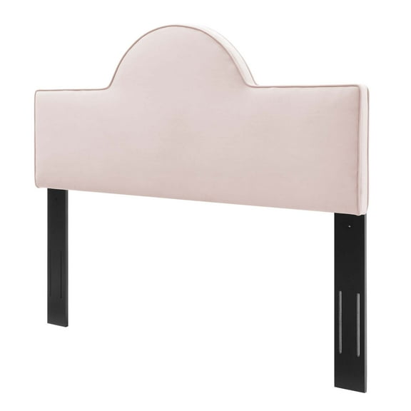 Headboard, King Size, Velvet, Pink, Modern Contemporary Urban Design, Bedroom Master Guest Suite