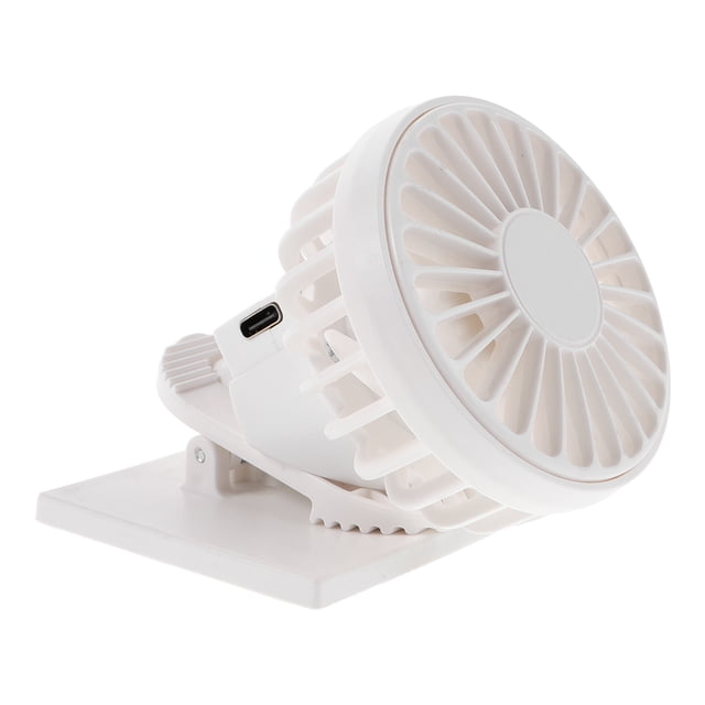 Milisten Ventilador Portátil Con Clip Solar Y USB Para Escritorio Y Exterior