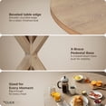 thumbnail image 6 of Finch Alfred Round Dining Table Rustic Beige, 6 of 8