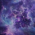 thumbnail image 5 of Orinice Star Cluster Purple Sky Stars Bathroom Decor Set with Hooks - Colorful Luxurious Graphic Print Polyester Fabric Shower Curtain Set 60x72, 5 of 7