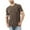 Black, variant on Men's Casual Solid Color Crew Neck Short Sleeve T-shirt with Pocket