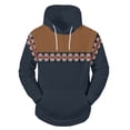 thumbnail image 4 of PMUYBHF Chandail pour Homme Homme Drôle Homme Hiver Printemps Décontracté Col Rond Manches Longues Chandail à Capuche Imprimé 3D Haut Blouse Chandails pour Hommes Col Rond 3TG, 4 of 5