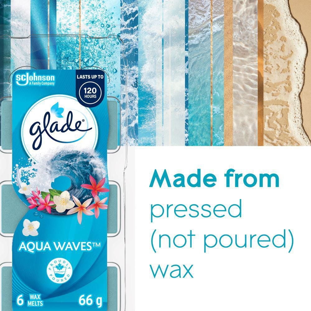 Glade® Wax Melt Air Freshener Refills, Aqua Waves