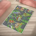 thumbnail image 1 of Lutabuo Children Play Large Area Rugs Rectangular City Roads Carpet for Playroom Bedroom, 1 of 9