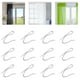 thumbnail image 2 of Ganchos para cortinas en forma de S de acero inoxidable (100 unidades), 2 of 6