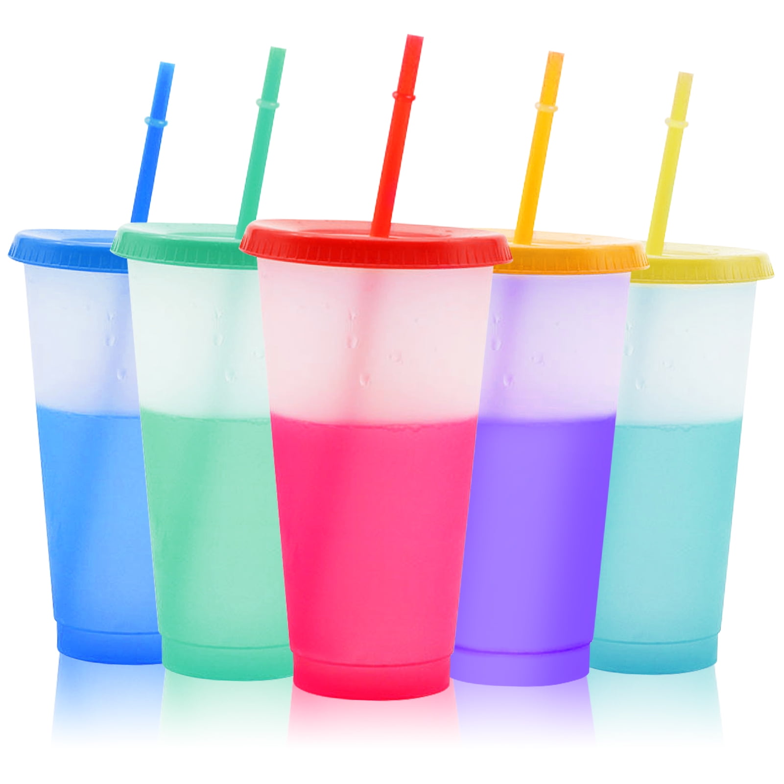 10x Plastic Beaker Pink Drinking Mug Party Mug Plastic Drinking Glasses Reusable 