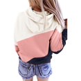 thumbnail image 3 of Women Plus Size Pullover Hoodie Colorblock Tie Dye Long Sleeve Hooded SweatshirtTop, 3 of 4
