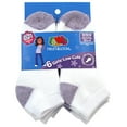 thumbnail image 2 of Girl`s Core 6 Pack Athletic Low Cut Socks, FTL-D5002A6-K1, 10, 2 of 3
