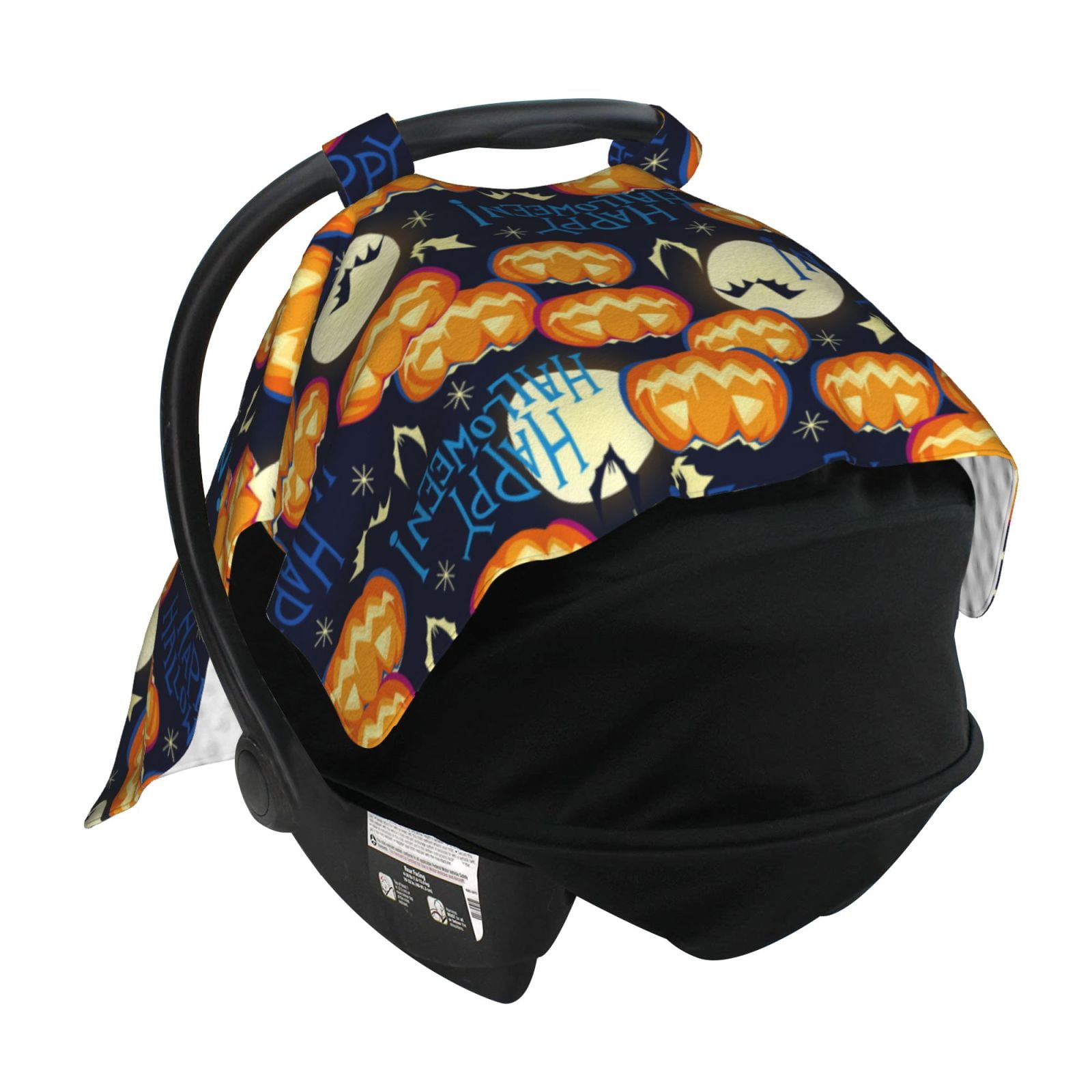Car Seat Cover Baby - happy halloween pumpkins Breathable Infant Car Seat Cover for Baby Carseat, Lightweight Comfort Baby Essentials Must Haves Newborn Stuff for Girl Boy