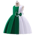 thumbnail image 5 of Kids Girls Dress Green Sleeveless Princess Birthday Dresses Graduation Gift 6-7 Years, 5 of 6