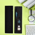 thumbnail image 1 of Retro Crystal Flower Glass Dip Pen Signature Ink Pen Fountain Pen with Ink Penholder Light Blue, 1 of 5