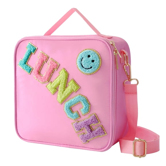 Lonchera aislante de nailon Dark Swan Preppy con correa para el hombro