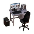 thumbnail image 4 of Escritorio y silla de computadora a escala 1/12, mesa de juego en miniatura, escenario de diorama, muebles en miniatura para estación de tren, mesa de gris, 4 of 10