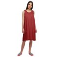 thumbnail image 2 of Moomaya Round Neck WoMen's A-Line Nightdress Sleeveless Solid Cotton Nightwear, 2 of 6