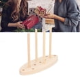 thumbnail image 4 of Wreath Bow Maker, DIY Making Convenient Practical Bow Maker Wood Color Lightweight Portable  For Holiday Gifts, 4 of 8